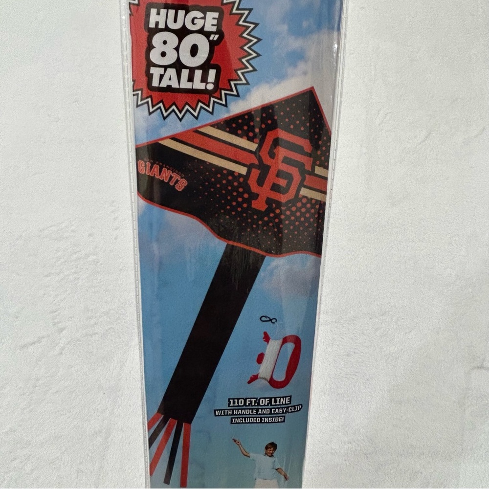 San Francisco Giants MLB Baseball Kites 80" Tall Premium Outdoor Nylon Team Kite
